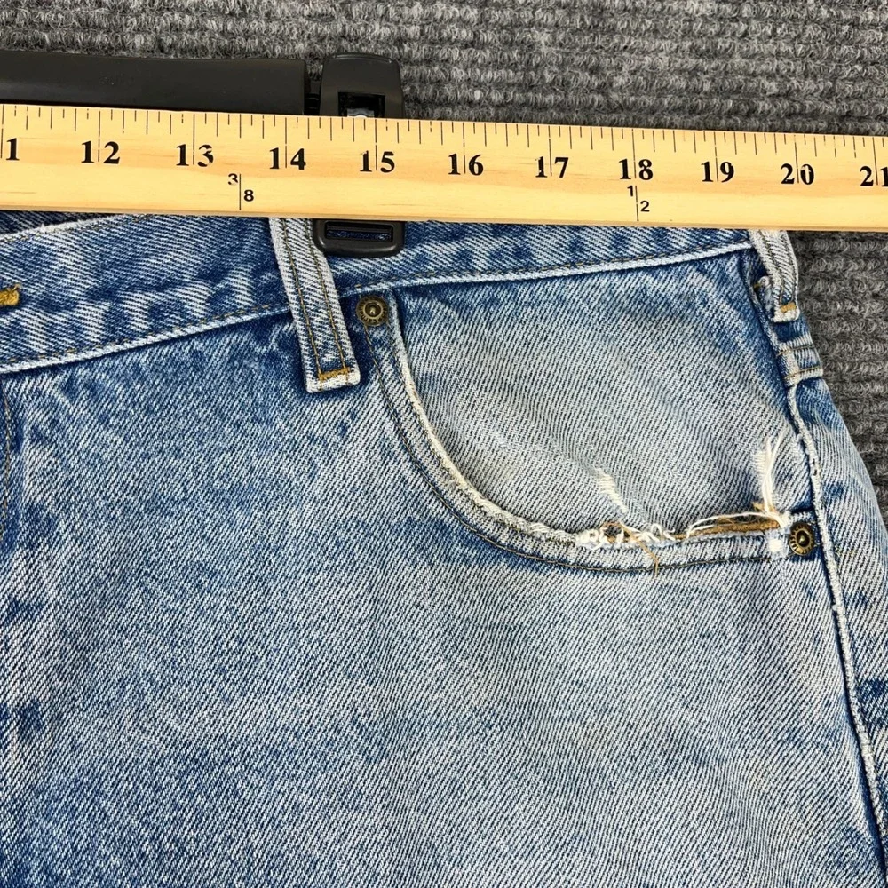 Carhartt Relaxed Fit Tapered Leg‎ Jeans Light Wash Denim 40 32 Men Workwear
